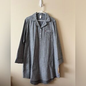 NWT Levi Strauss 100% Cotton Women’s Pajama Shirt
